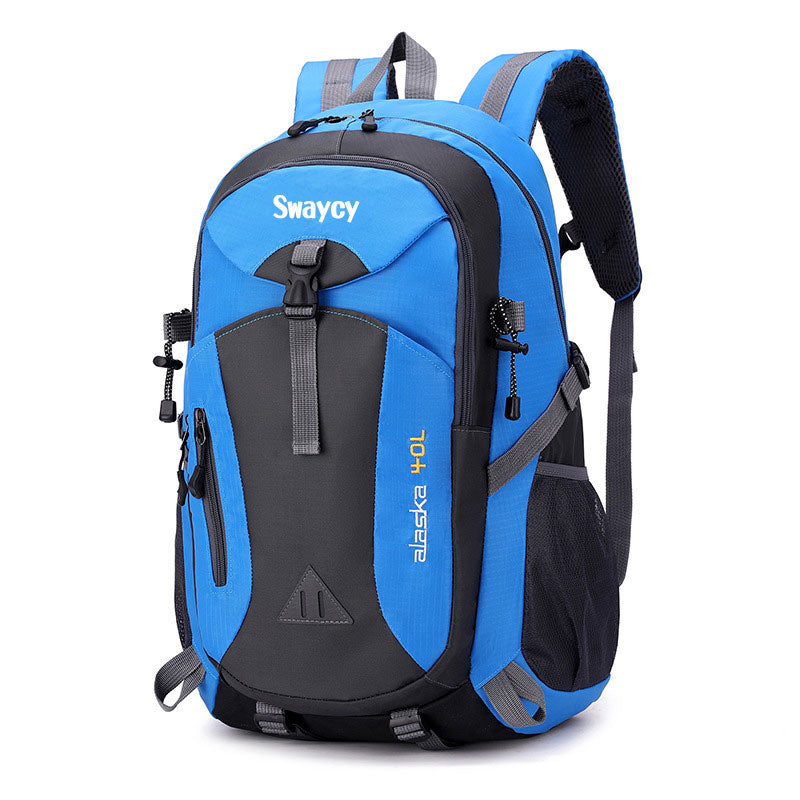 Swaycy 40L outdoor sports mountaineering bag men and women backpack student school bag leisure travel backpack