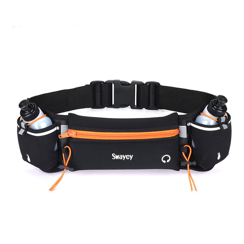 New outdoor sports waist bag fitness multifunctional water bottle bag personal running mobile phone waist bag marathon bag