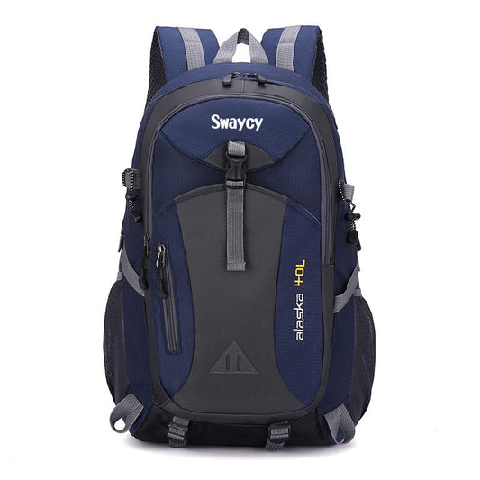 Swaycy 40L outdoor sports mountaineering bag men and women backpack student school bag leisure travel backpack