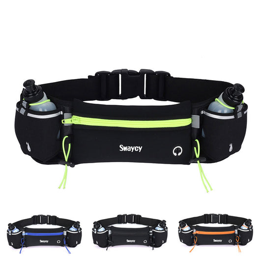 New outdoor sports waist bag fitness multifunctional water bottle bag personal running mobile phone waist bag marathon bag